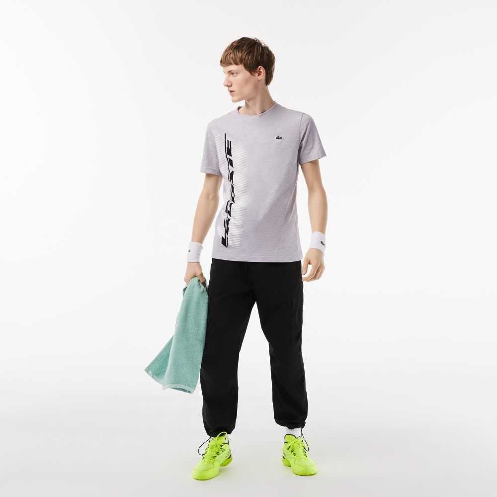 Lacoste SPORT Regular Fit with Contrast Branding Gris | 3192-WMNLQ