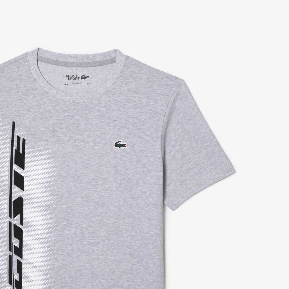 Lacoste SPORT Regular Fit with Contrast Branding Gris | 3192-WMNLQ