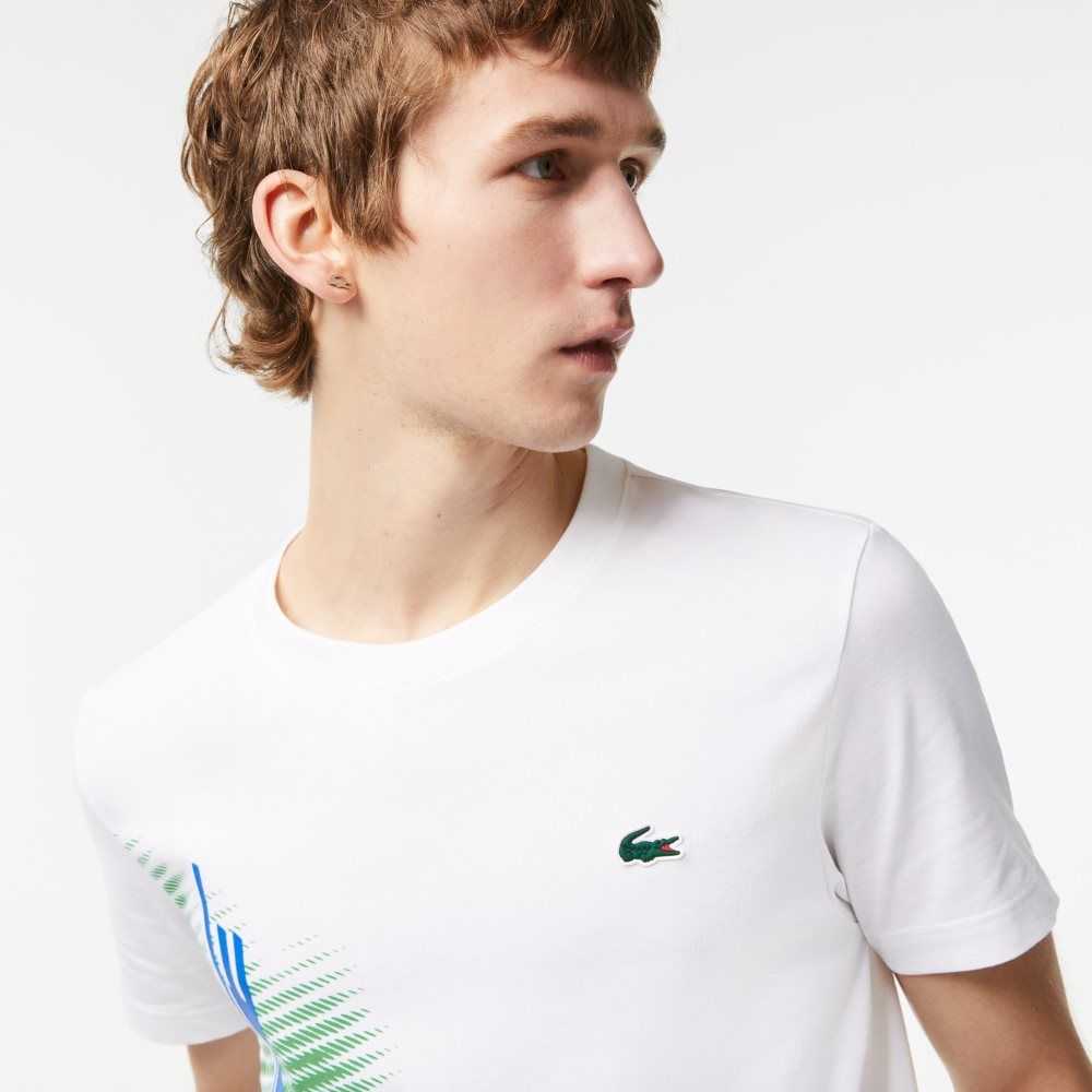 Lacoste SPORT Regular Fit with Contrast Branding Blancas | 7138-XJTIA