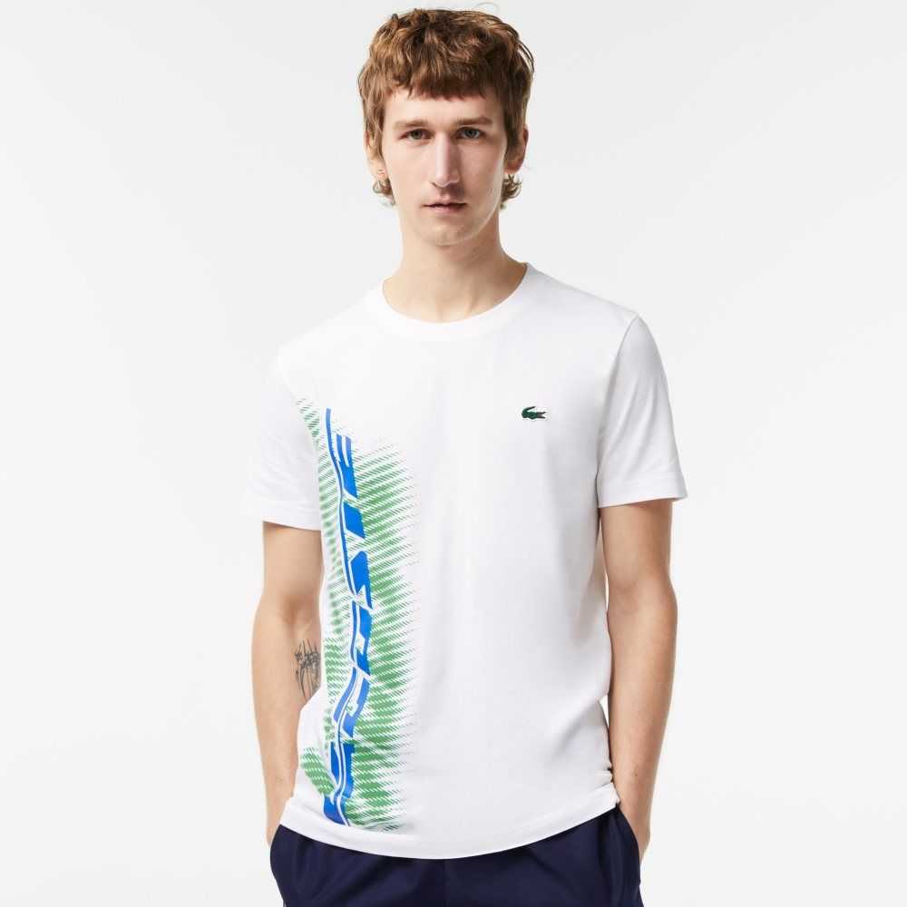 Lacoste SPORT Regular Fit with Contrast Branding Blancas | 7138-XJTIA