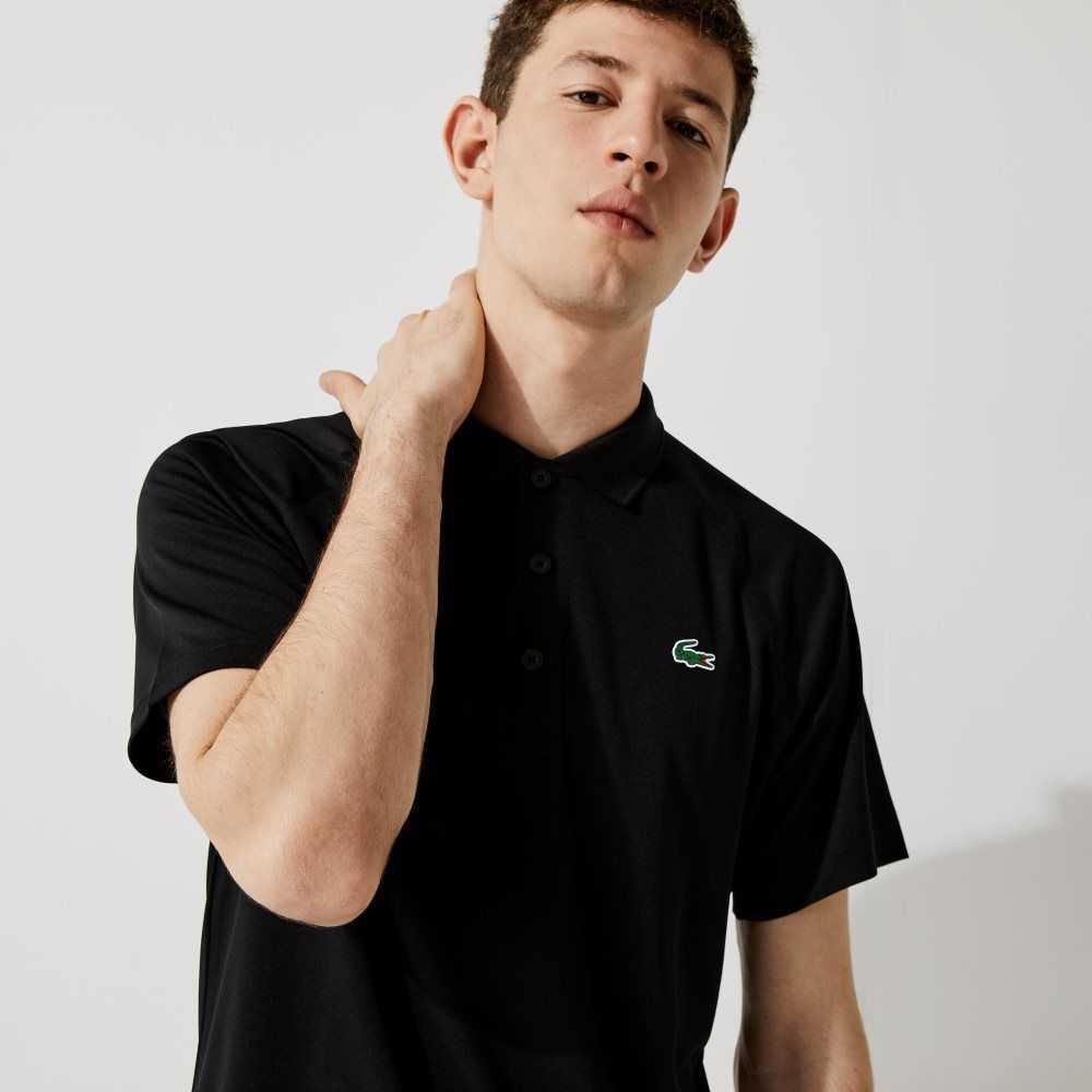 Lacoste SPORT Respirable Abrasion-Resistant Interlock Negras | 0423-FMHZQ