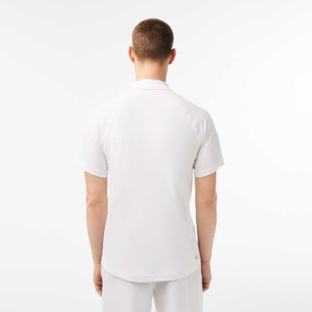 Lacoste SPORT Respirable Abrasion-Resistant Interlock Blancas | 2751-OFESB