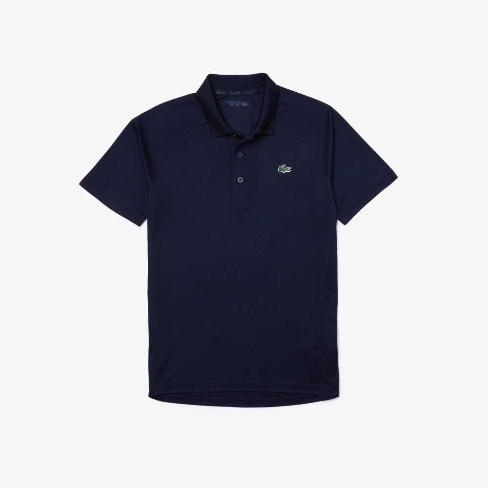 Lacoste SPORT Respirable Abrasion-Resistant Interlock Azul Marino Azules | 8243-TSQGW