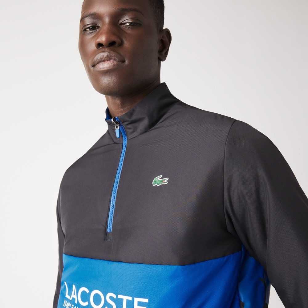 Lacoste SPORT Reversible Agua-Repellent Tenis Azules Blancas Negras Azules | 3609-UVOHJ