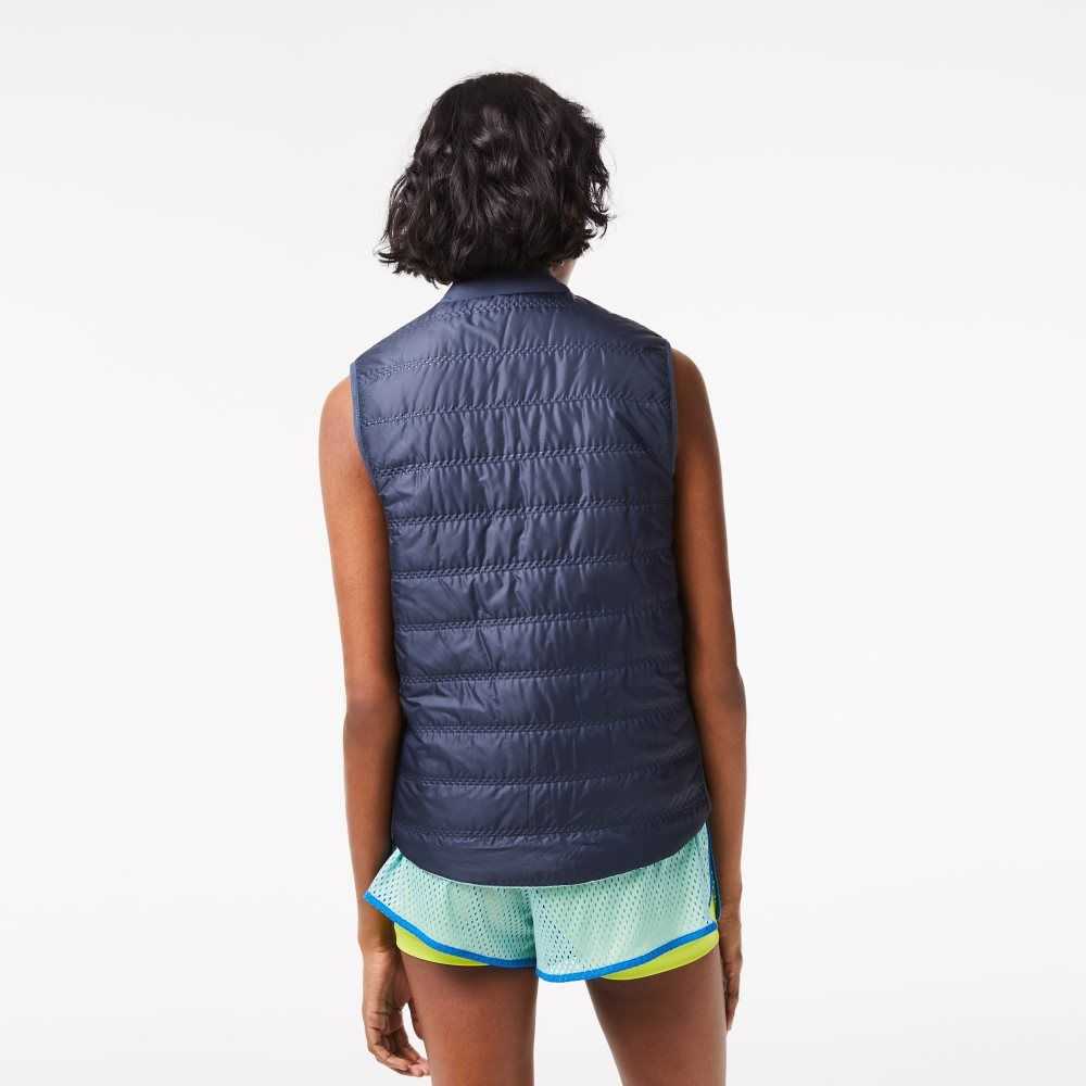 Lacoste SPORT Reversible Golf Vest Azules Verde Claro | 6890-OHELM