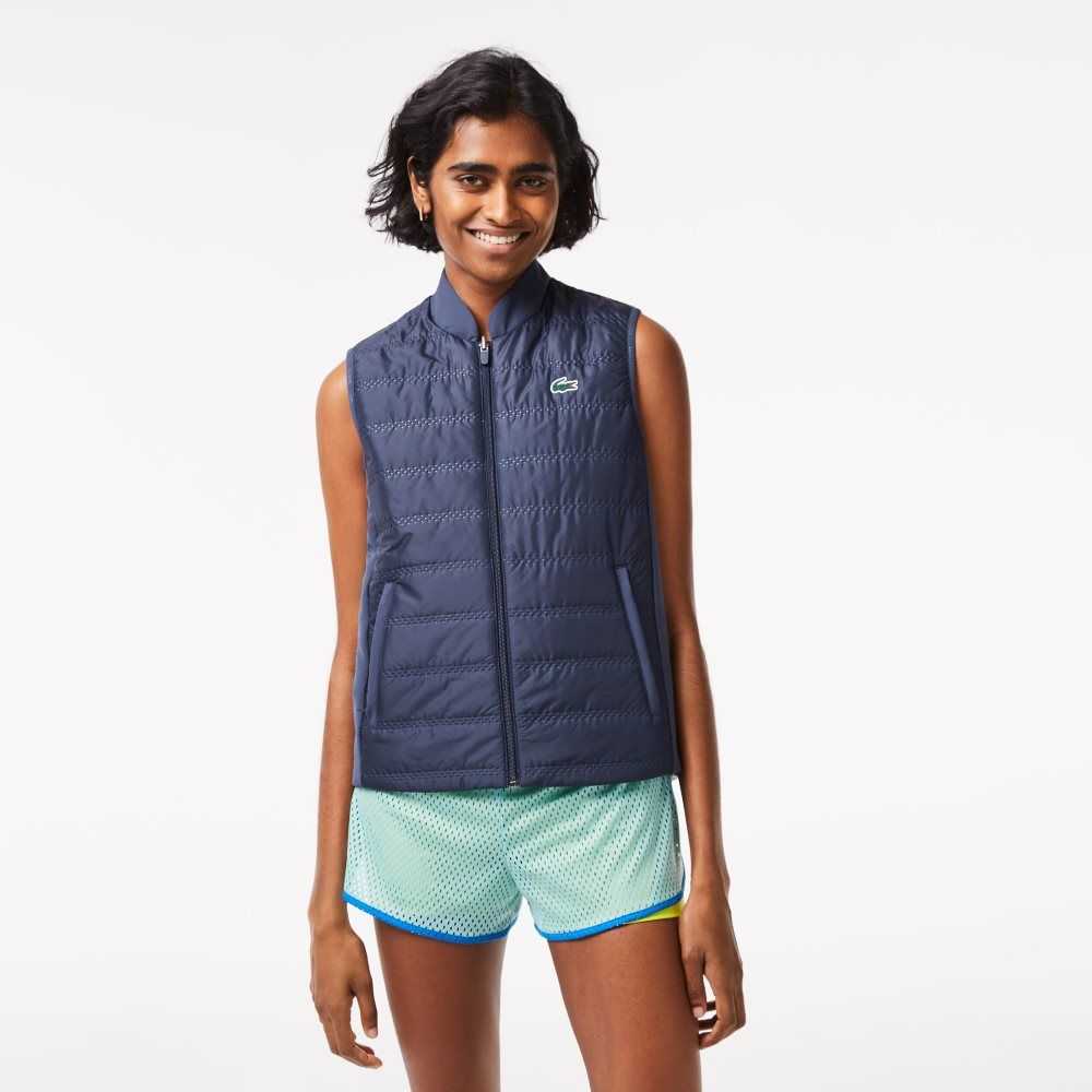 Lacoste SPORT Reversible Golf Vest Azules Verde Claro | 6890-OHELM