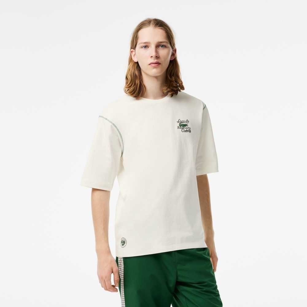 Lacoste SPORT Roland Garros Edition Fornido Jersey Blancas | 2031-XSJTA