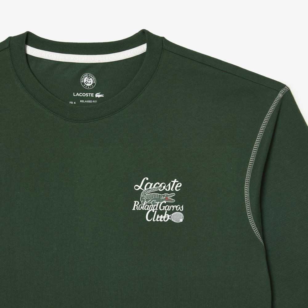 Lacoste SPORT Roland Garros Edition Fornido Jersey Verde | 5467-HEWOR