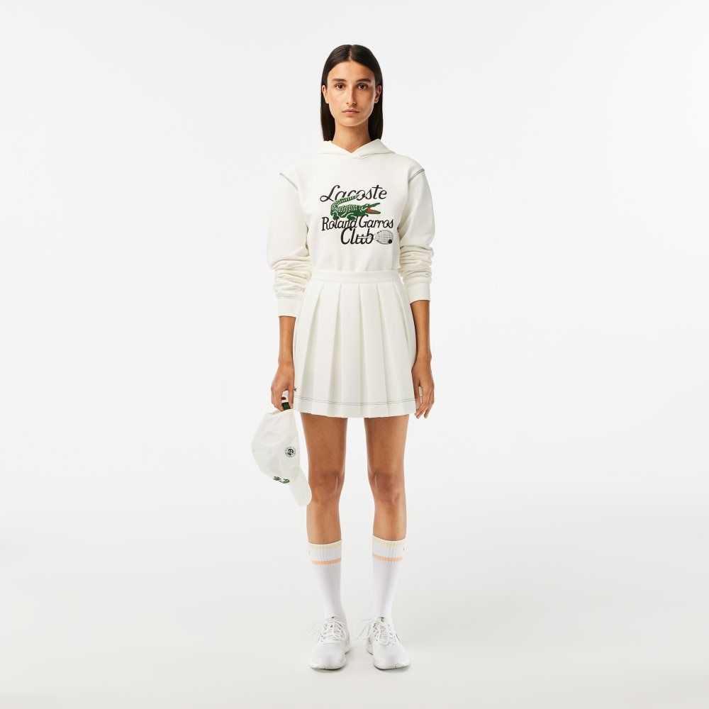 Lacoste SPORT Roland Garros Edition Hoodie Blancas | 3019-LZXMC