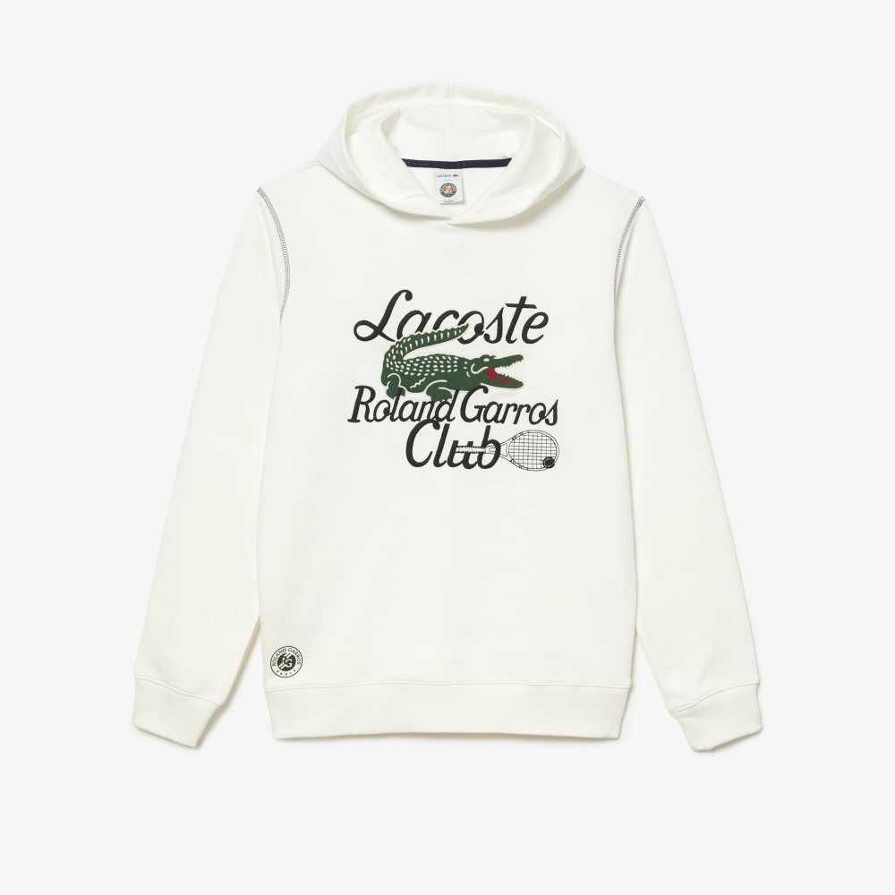 Lacoste SPORT Roland Garros Edition Hoodie Blancas | 3019-LZXMC