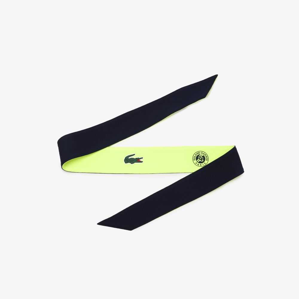 Lacoste SPORT Roland Garros Edition Pique Bandana Azul Marino Azules Amarillo | 5931-WMUOV