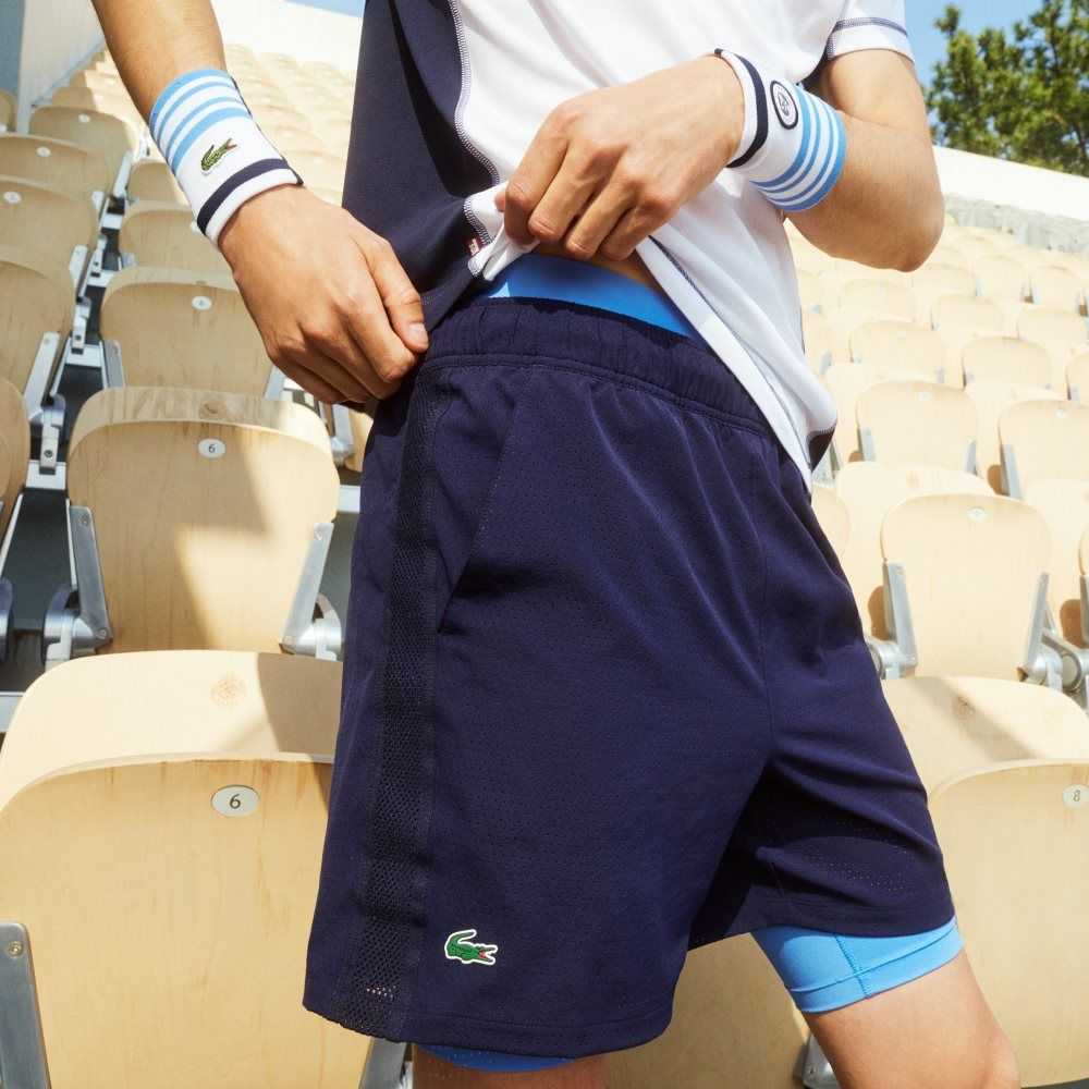 Lacoste SPORT Roland Garros Respirable Light Azul Marino Azules Azules Blancas | 3864-GRIWB