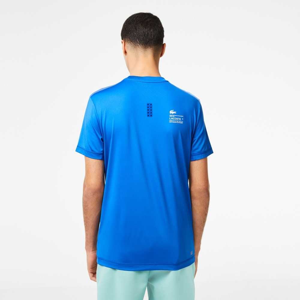 Lacoste SPORT Slim Fit Stretch Jersey Azules | 7269-VJLTN