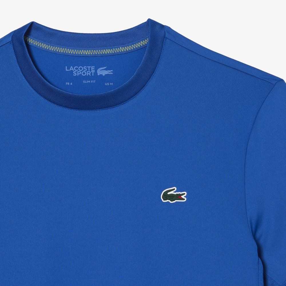 Lacoste SPORT Slim Fit Stretch Jersey Azules | 7269-VJLTN