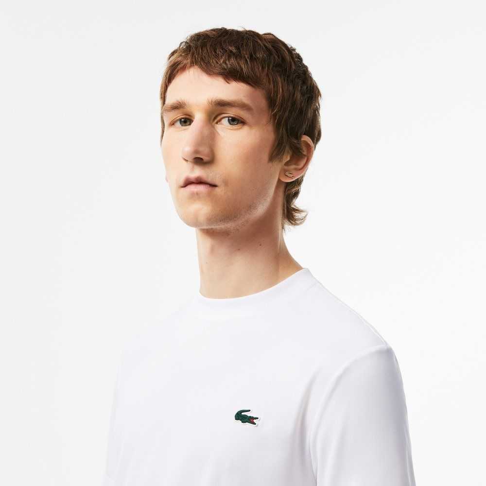 Lacoste SPORT Slim Fit Stretch Jersey Blancas | 7041-SWYHV