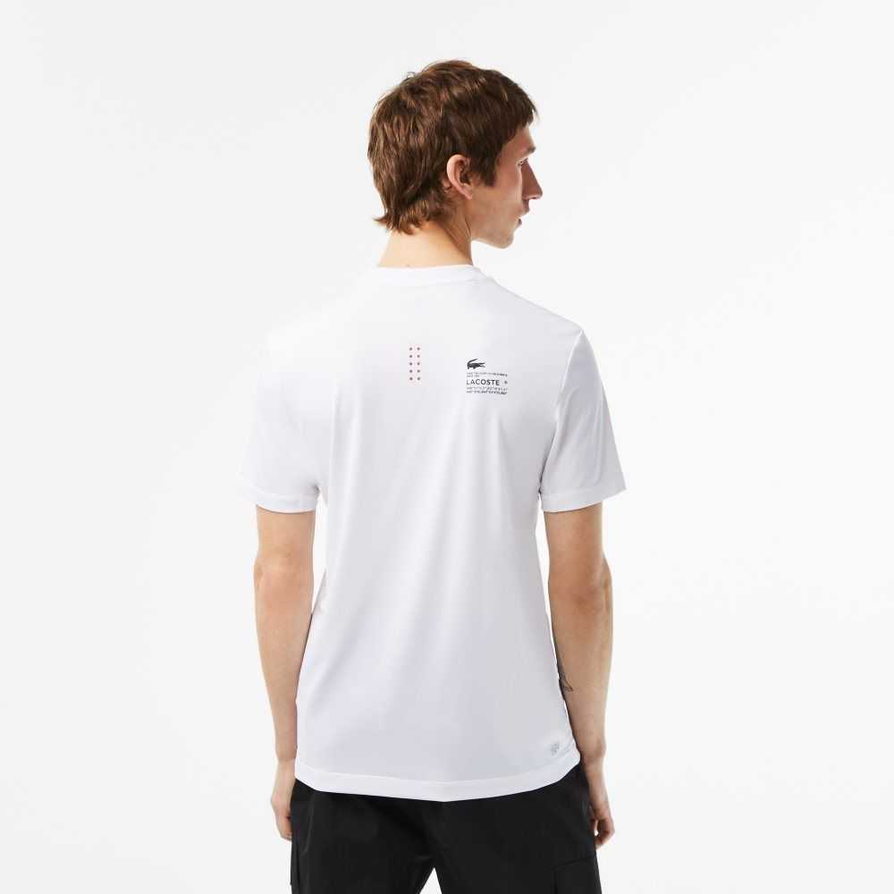 Lacoste SPORT Slim Fit Stretch Jersey Blancas | 7041-SWYHV