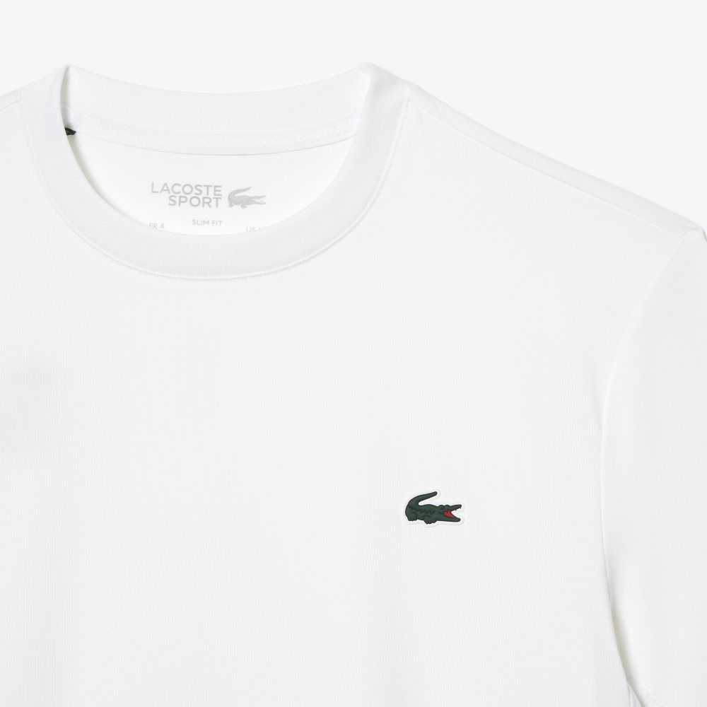 Lacoste SPORT Slim Fit Stretch Jersey Blancas | 7041-SWYHV