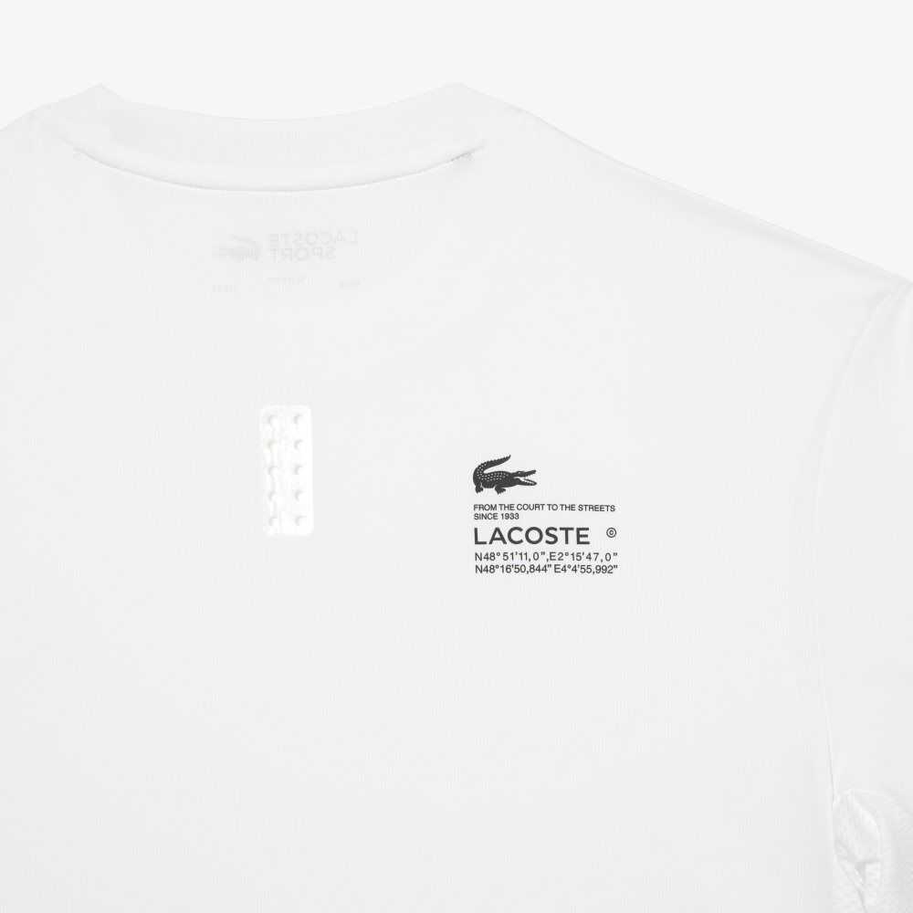 Lacoste SPORT Slim Fit Stretch Jersey Blancas | 7041-SWYHV