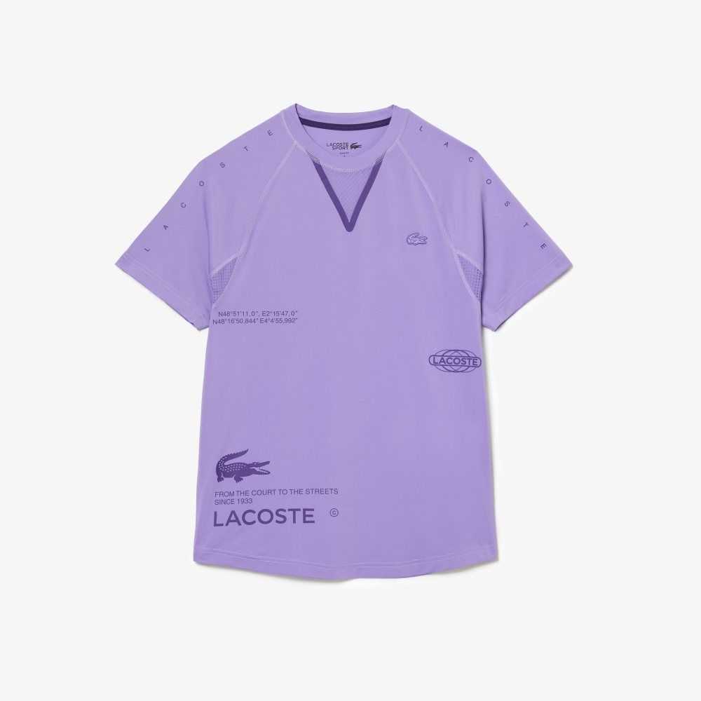 Lacoste SPORT Stretch Jersey Moradas | 7186-VESGL