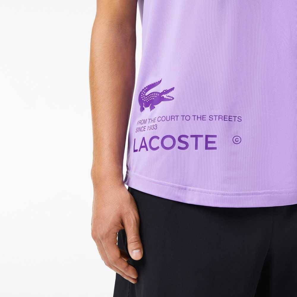 Lacoste SPORT Stretch Jersey Moradas | 7186-VESGL