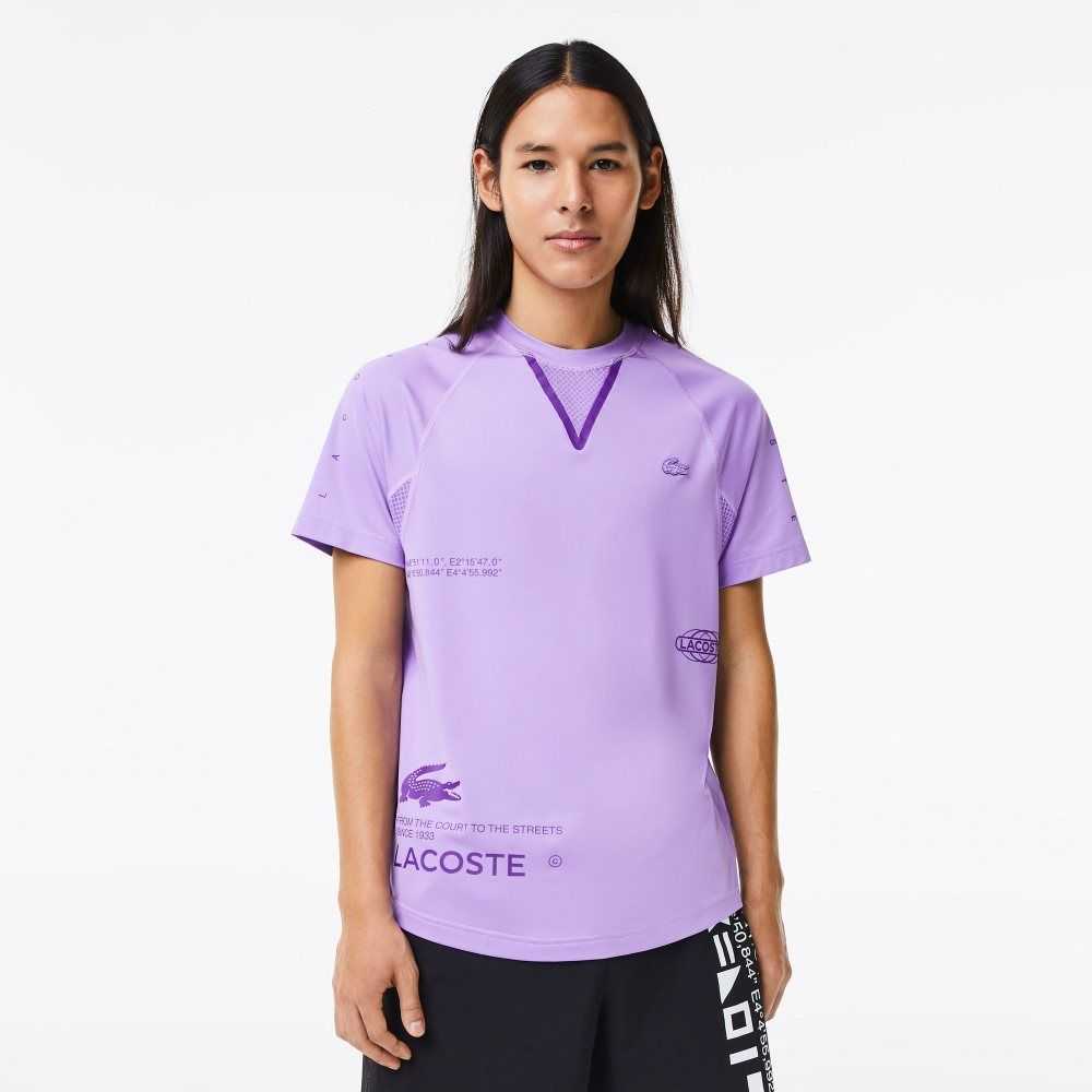 Lacoste SPORT Stretch Jersey Moradas | 7186-VESGL