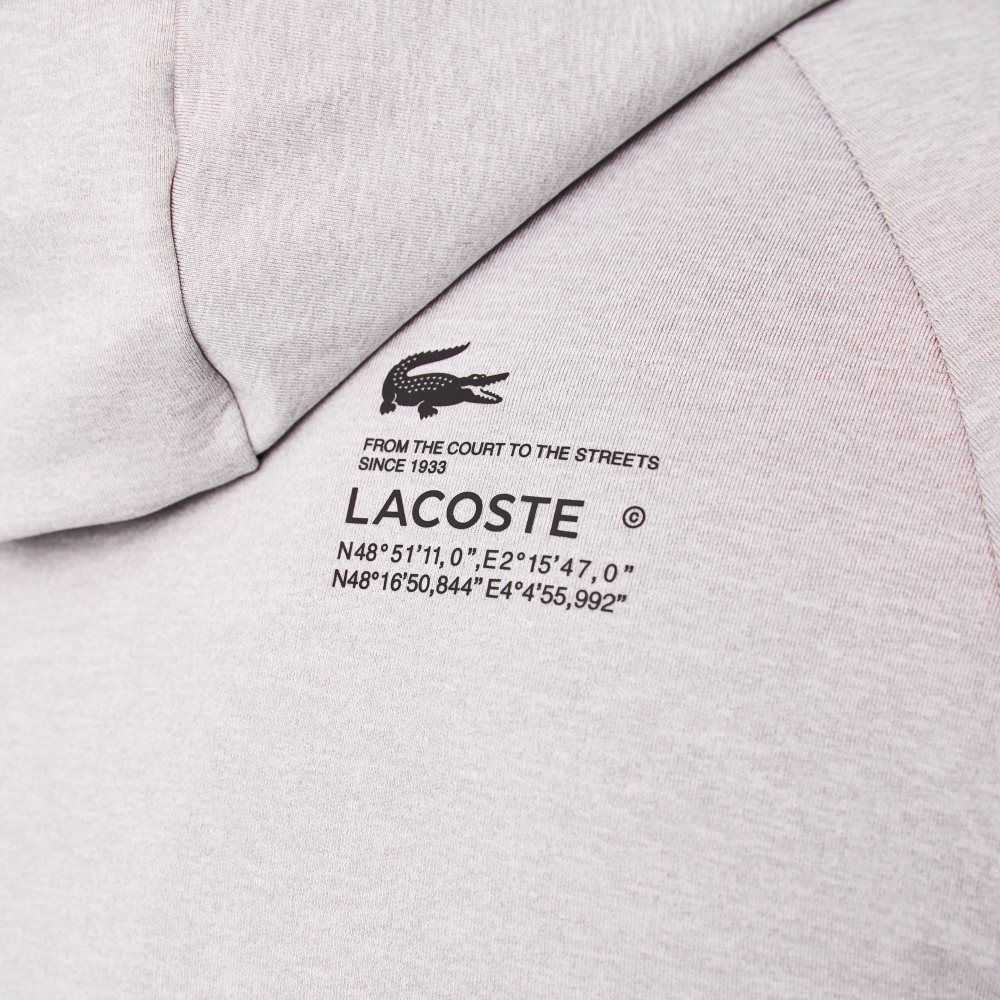 Lacoste SPORT Stretch Zip Gris Gris Claro | 2849-MLQVR