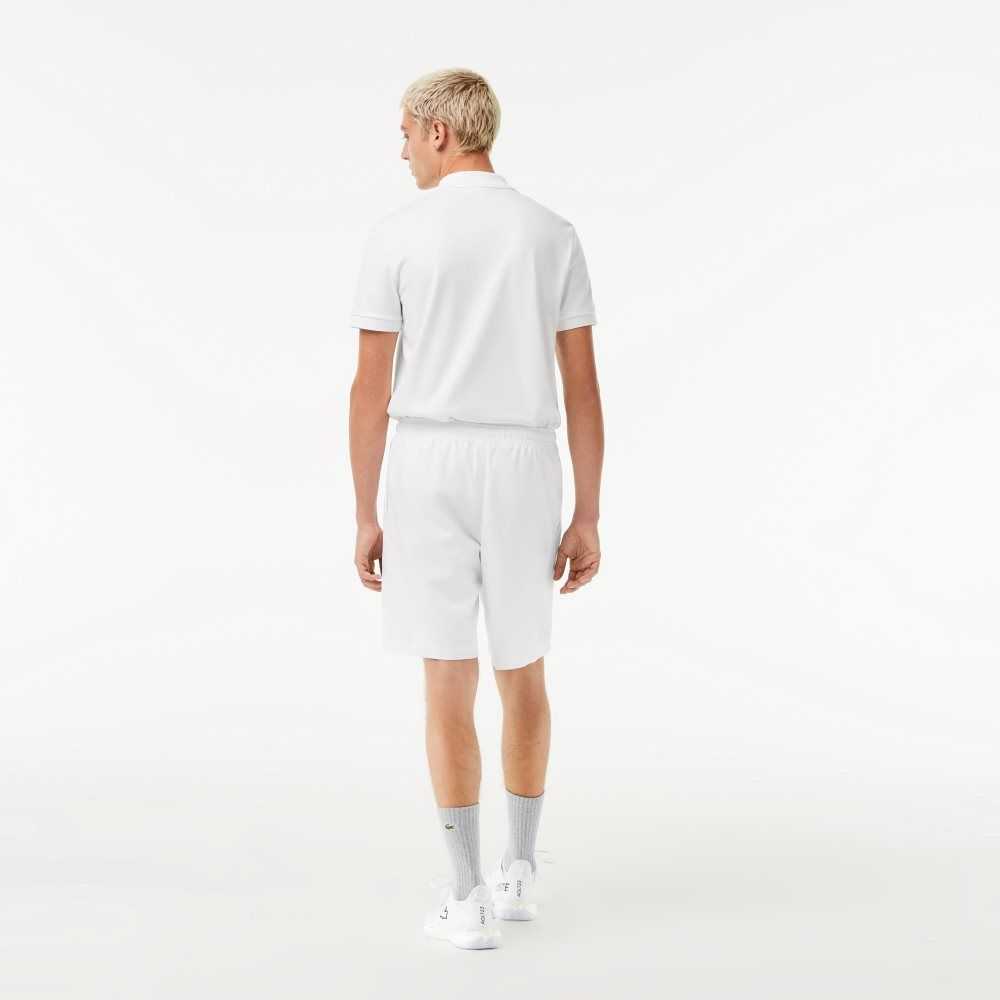 Lacoste SPORT Tenis Solid Diamond Weave Blancas | 0358-ETQBZ