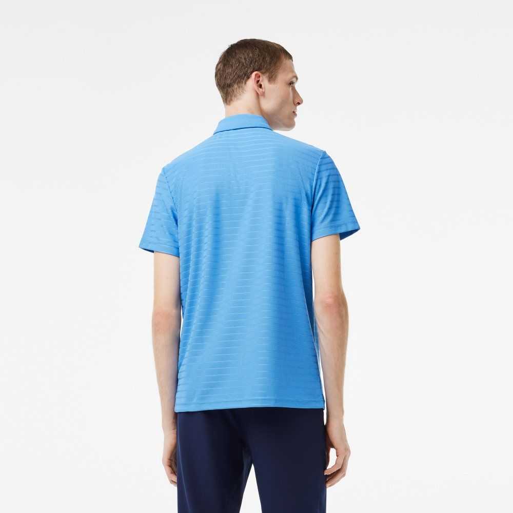 Lacoste SPORT Textured Respirable Golf Azules | 5968-HVSOQ