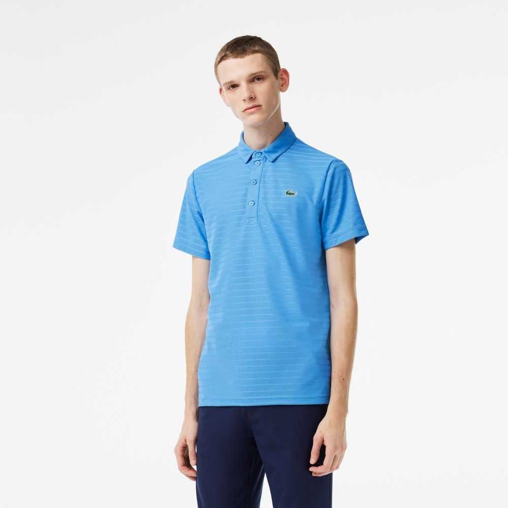 Lacoste SPORT Textured Respirable Golf Azules | 5968-HVSOQ