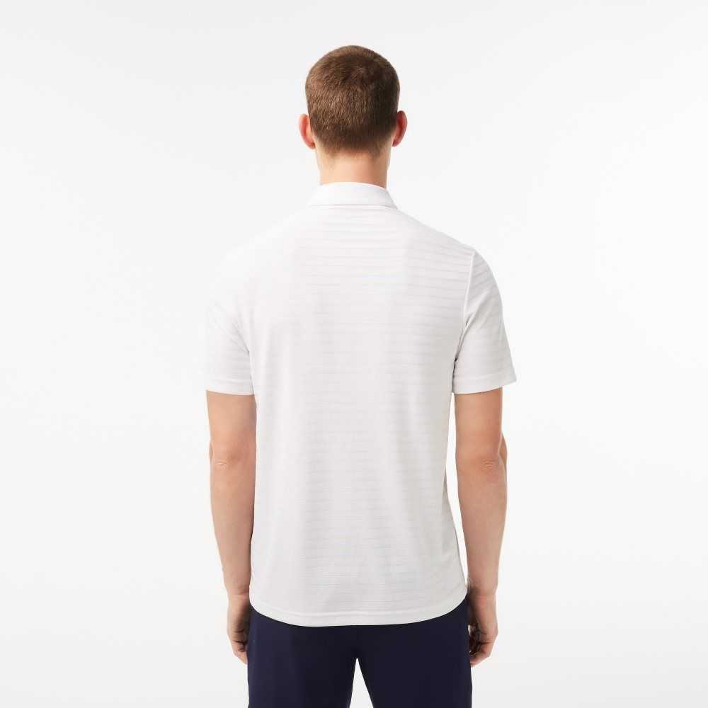 Lacoste SPORT Textured Respirable Golf Blancas | 8531-UZDVM