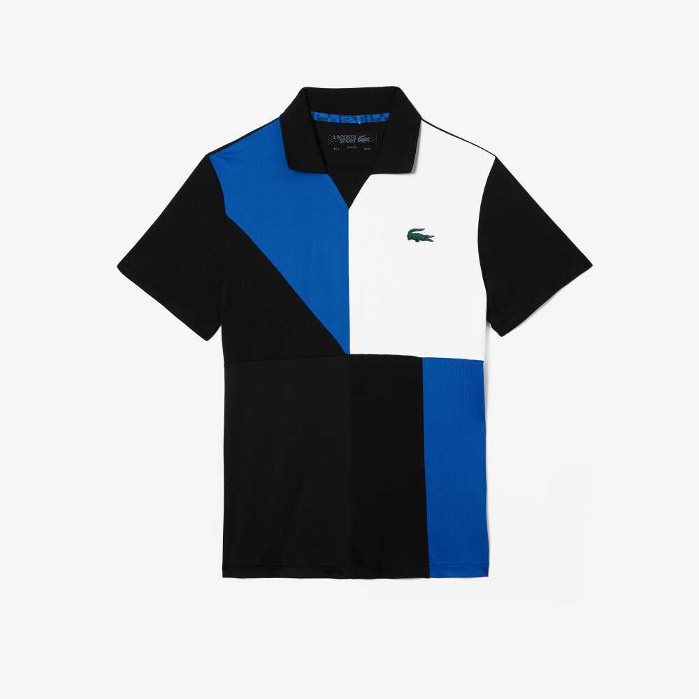 Lacoste SPORT Ultra-Dry Pique Tenis Negras Azules Blancas | 4278-SCIWU