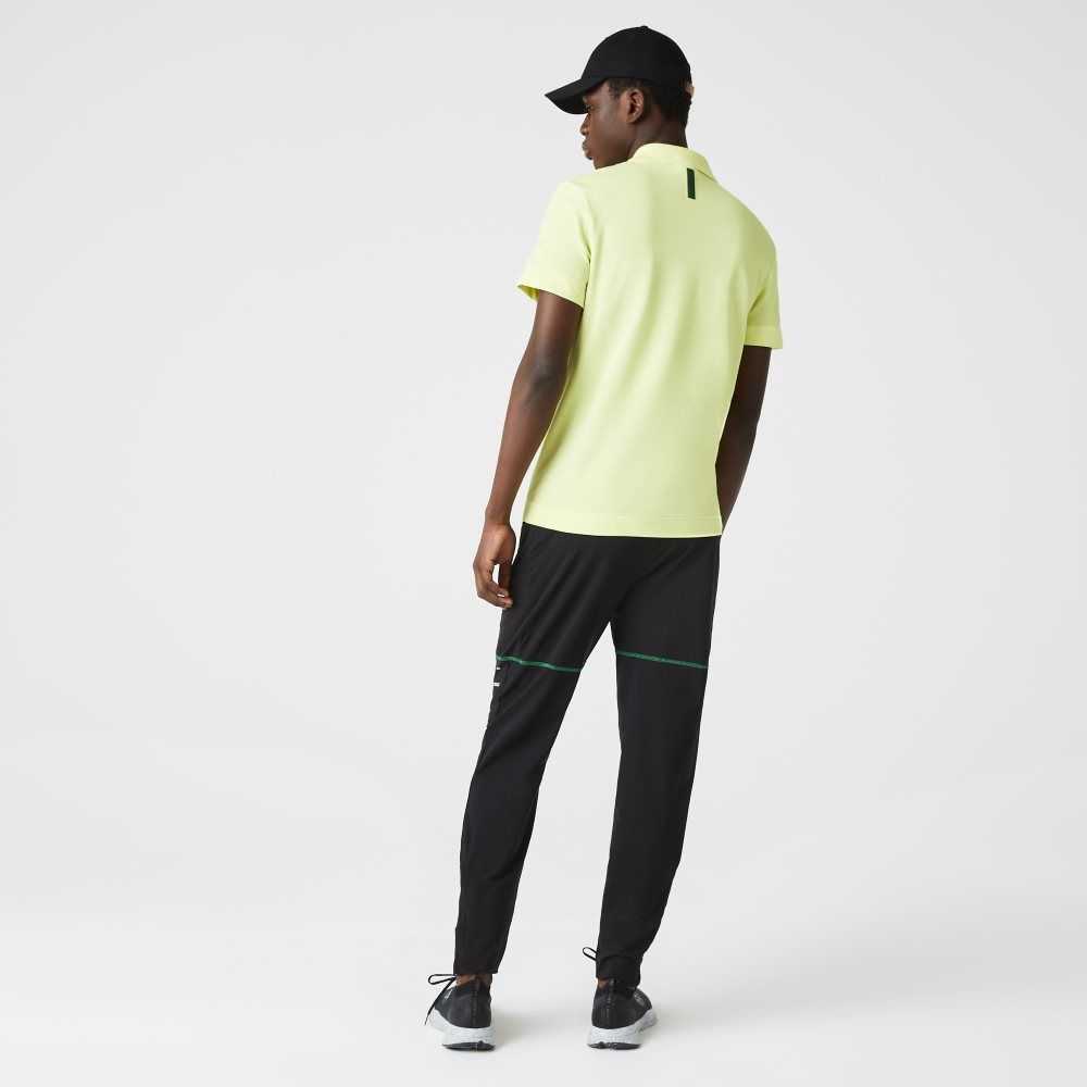 Lacoste SPORT Zip Pockets Tapered Tracksuit Negras Blancas | 8695-VPIXF