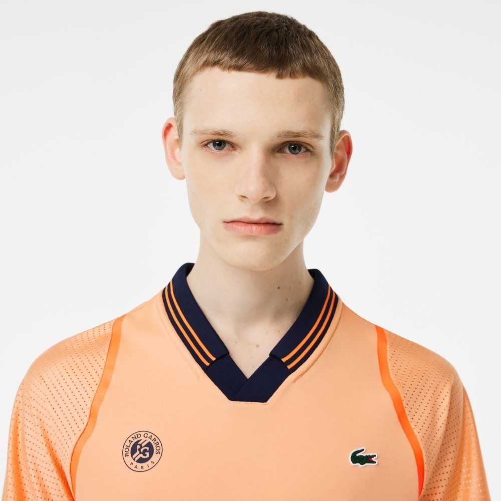 Lacoste SPORT x Daniil Medvedev Roland Garros Edition Team Leader Naranjas Claro Azul Marino Azules | 4315-JVFCT