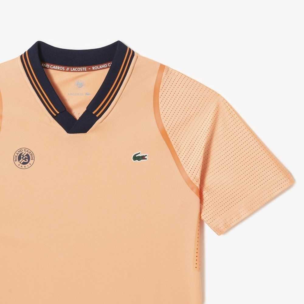 Lacoste SPORT x Daniil Medvedev Roland Garros Edition Team Leader Naranjas Claro Azul Marino Azules | 4315-JVFCT