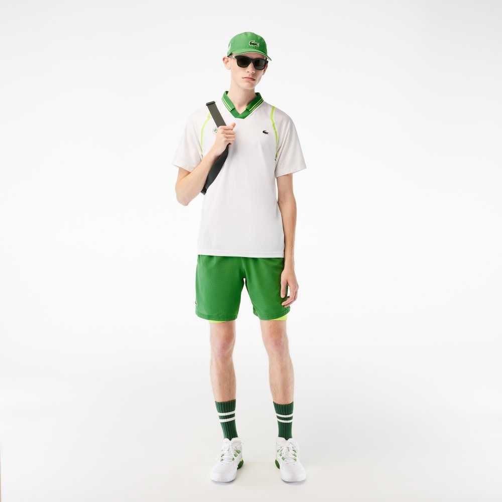 Lacoste SPORT x Daniil Medvedev Roland Garros Edition Team Leader Blancas Verde | 9258-YEXAD