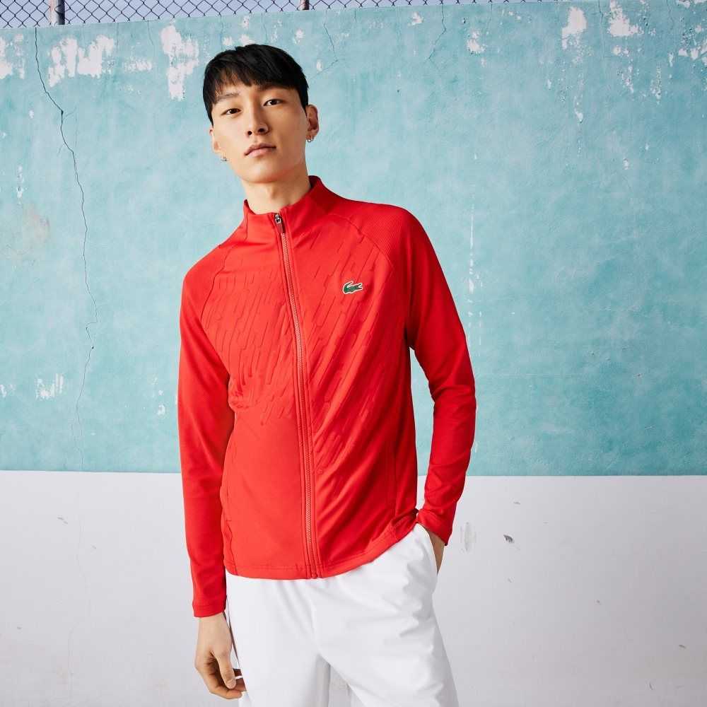 Lacoste SPORT x Novak Djokovic Technical Zip Jacket Rojas | 0195-JBZCO