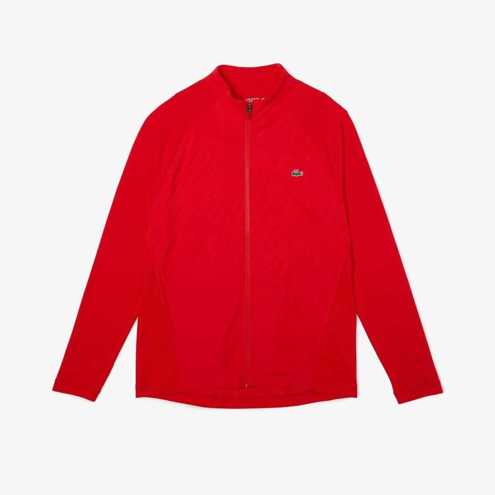 Lacoste SPORT x Novak Djokovic Technical Zip Jacket Rojas | 0195-JBZCO