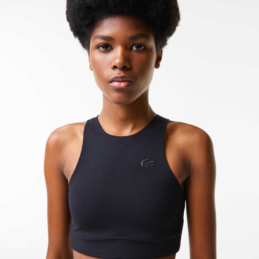 Lacoste Seamless Sports Bra Negras | 8193-TENKU