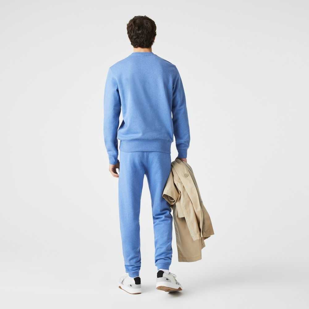 Lacoste Signature And Crocodile Print Algodon Fleece Jogging Azules | 0523-JFSUR