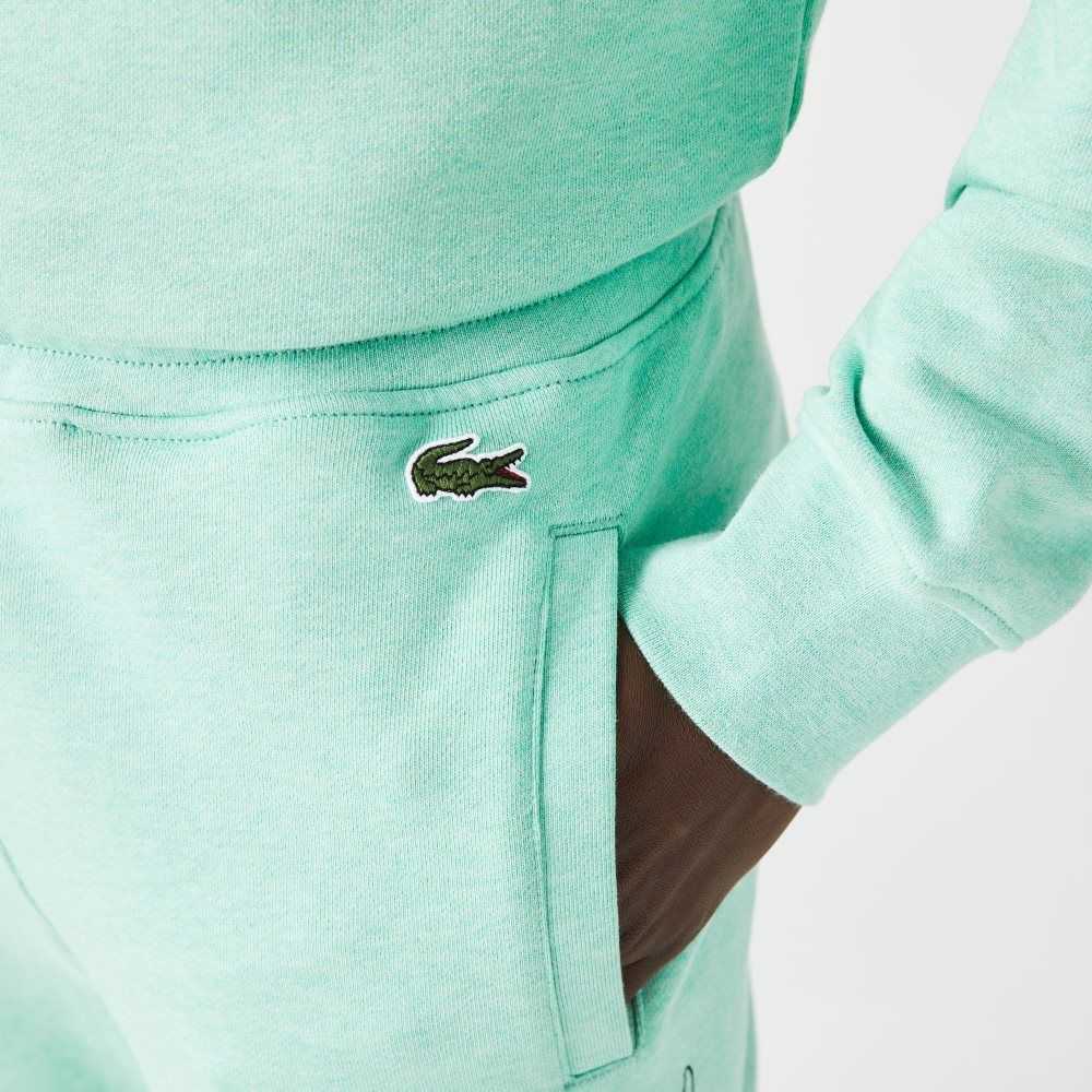 Lacoste Signature And Crocodile Print Algodon Fleece Jogging Verde | 7284-XKICU