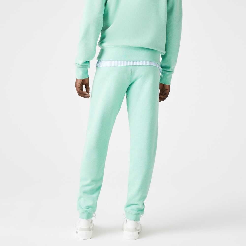 Lacoste Signature And Crocodile Print Algodon Fleece Jogging Verde | 7284-XKICU