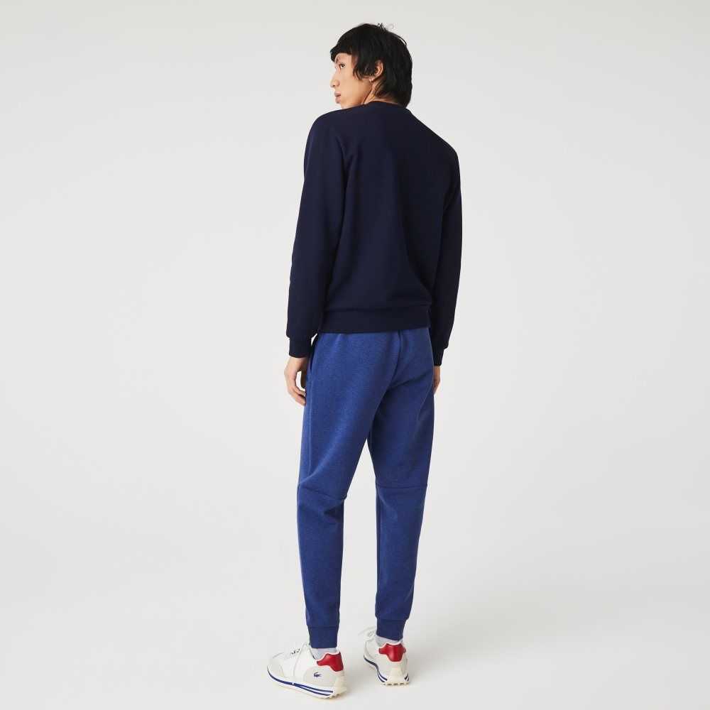 Lacoste Slim Fit Heathered Algodon Blend Tracksuit Azules | 7132-QLHCJ