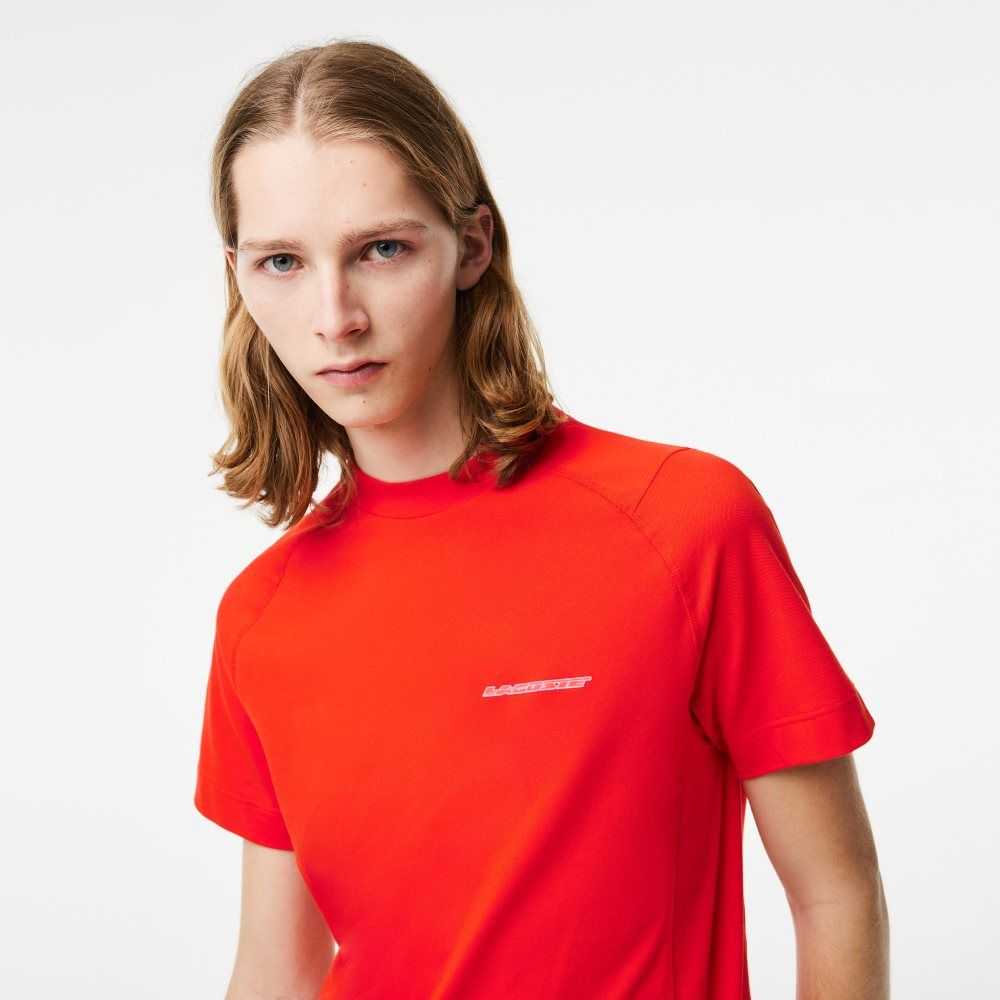 Lacoste Slim Fit Organic Algodon Pique Rojas | 0378-LTQJH