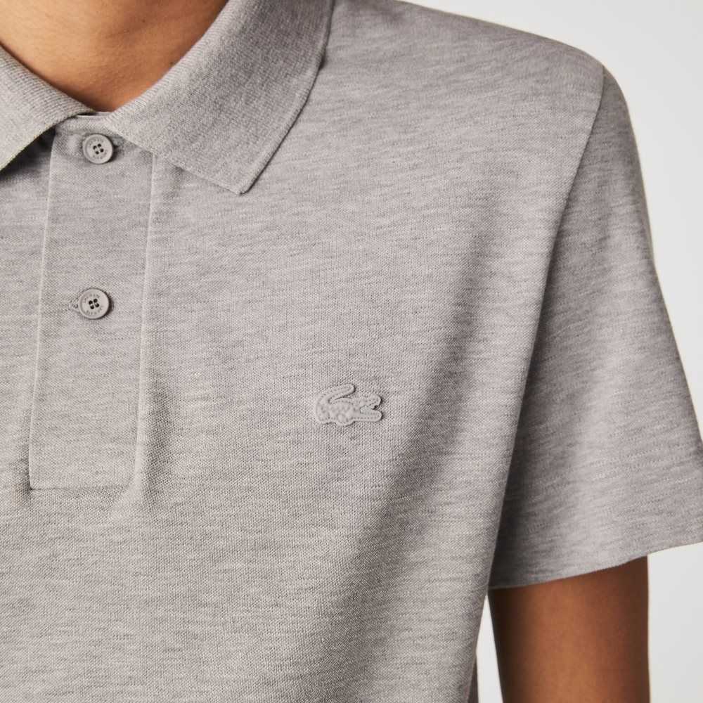 Lacoste Slim Fit Organic Stretch Algodon Pique Gris | 4531-CRNVI