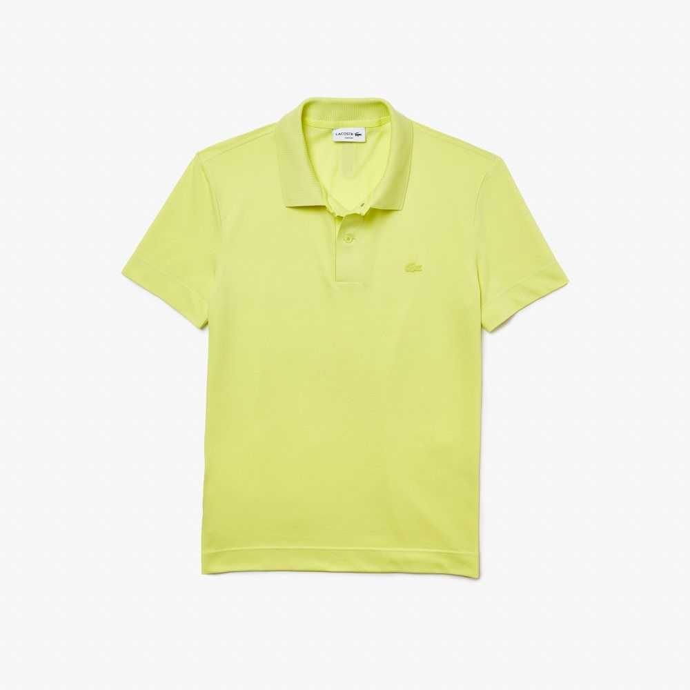 Lacoste Slim Fit Organic Stretch Algodon Pique Amarillo | 9254-GTWDH