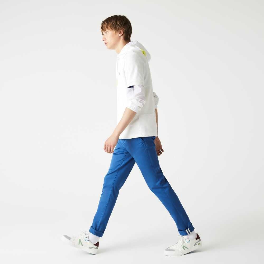 Lacoste Slim Fit Stretch Algodon Azules | 1763-JSYKH