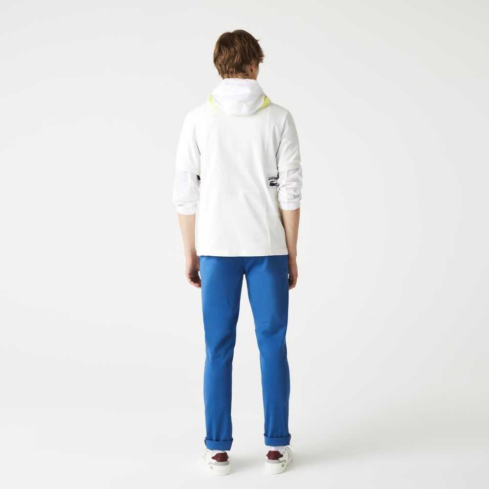 Lacoste Slim Fit Stretch Algodon Azules | 1763-JSYKH