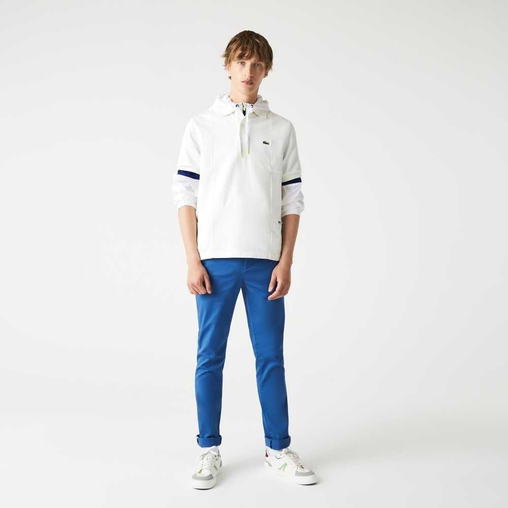 Lacoste Slim Fit Stretch Algodon Azules | 1763-JSYKH