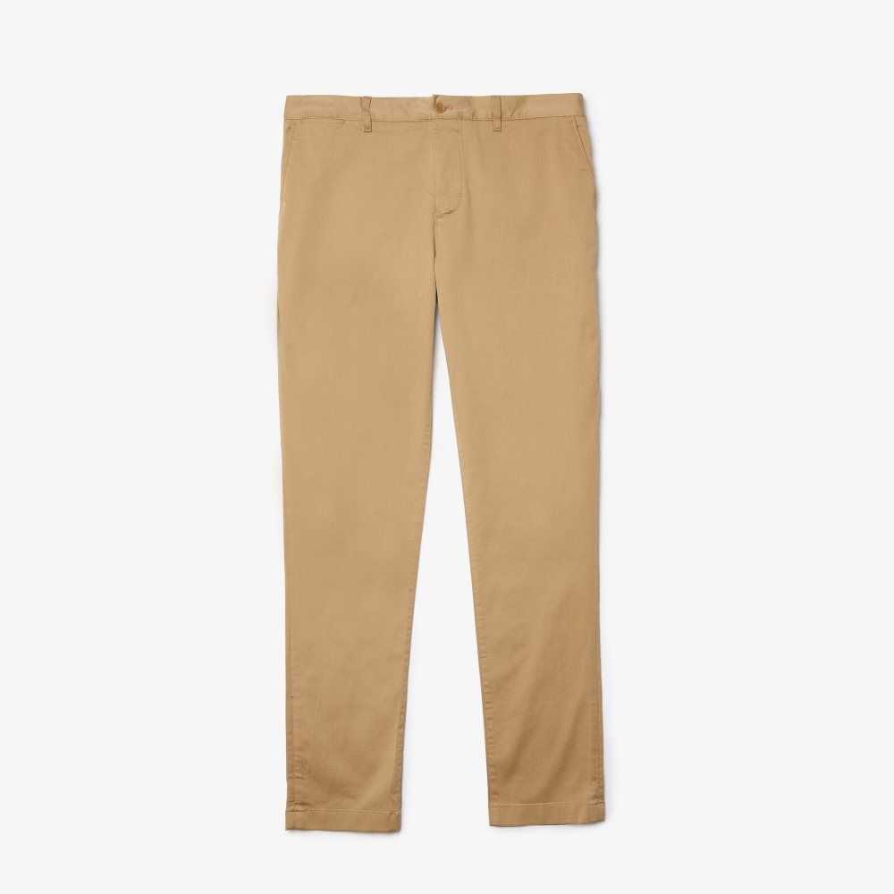 Lacoste Slim Fit Stretch Algodon Beige | 0619-IWRYF