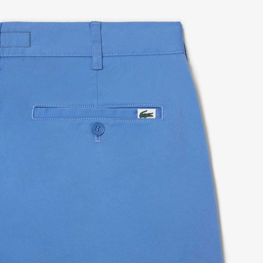 Lacoste Slim Fit Stretch Algodon Bermuda Azules | 1027-GHDZN